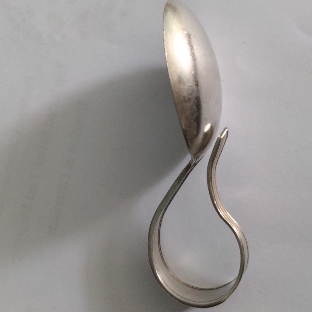 Antique Sterling Silver Baby Spoon, Hallmarked, Excellent Vintage Condition - Picture 2 of 8